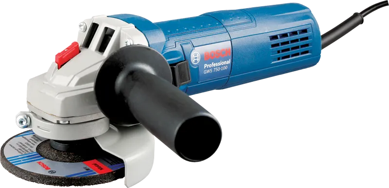 GWS 750-100 Angle Grinder | 750W rated input | 11,000 RPM | 100mm disc| 1 Year Warranty