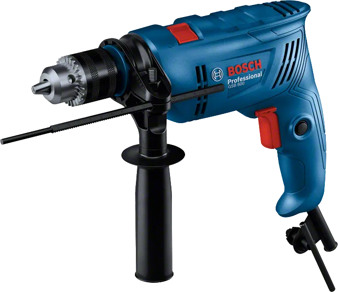 Bosch GSB 600 Drilling Machine with 600W power| 3,000 rpm | speed |, 13mm chuck capacity| 1 Year Warranty