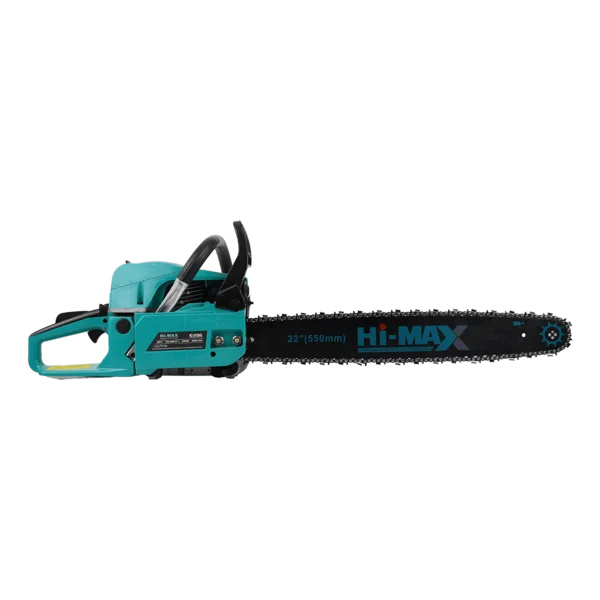 HI-MAX IC-059A Chain Saw with 58CC petrol engine | 2400W input power | 550MM (22-inch) bar | 3000 RPM speed |0.55L fuel tank