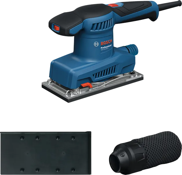 GSS 20-18 A Professional Orbital Sander with 200W power | 90x183mm sanding plate | variable 8,000–12,000 rpm speed | 2mm orbit. | 1 Year Warranty