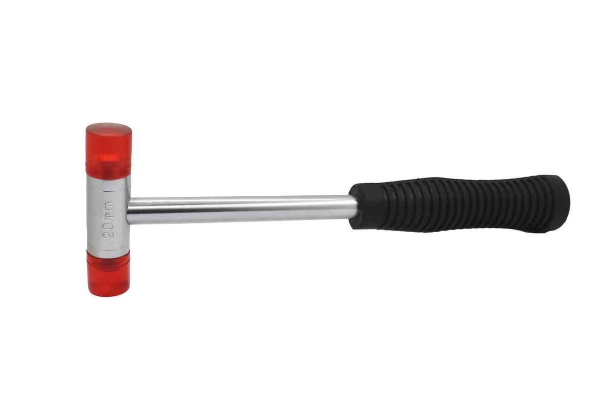 Taparia Soft Faced Hammer with handle | Drop forged from high-grade carbon steel with heat-treated striking surfaces | Rust-resistant finish